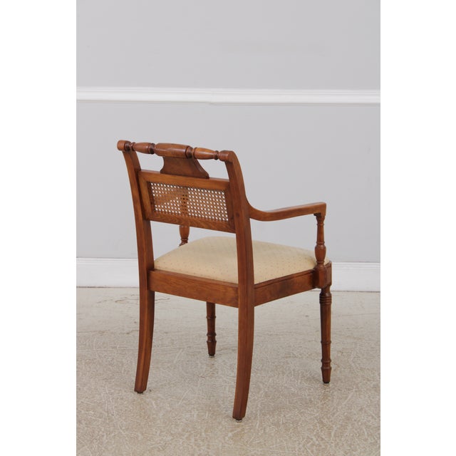 Stickley Set of 6 Stickley Cherry Cane Back Dining Chairs For Sale - Image 4 of 18