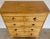 Antique Pine 2 Over 3 Chest of Drawers With Brown Wooden Knobs From England - Circa 1880 For Sale - Image 4 of 13