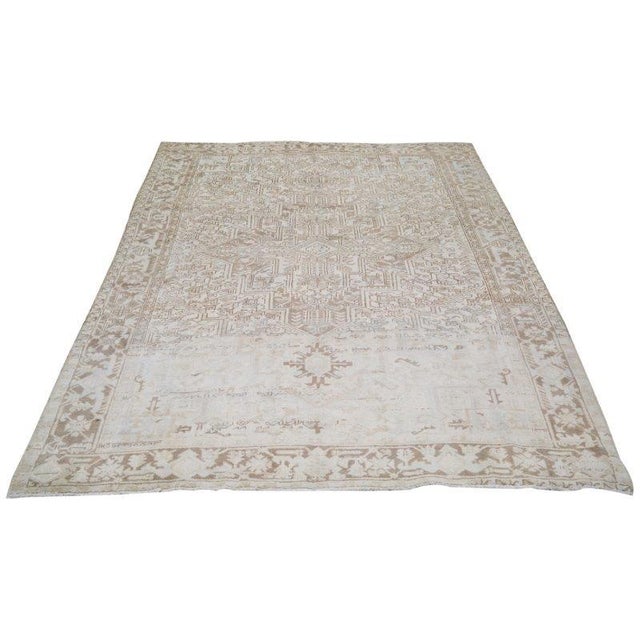 Vintage Turkish Anatolian Hand Knotted Wool Rug, 7'4"x10'1" For Sale In New York - Image 6 of 6