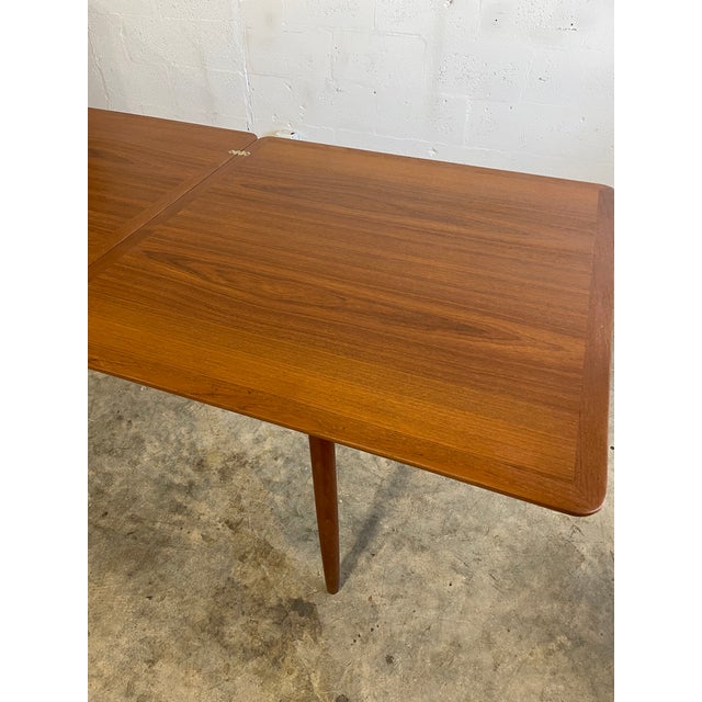 Kurt Ostervig Danish Modern Kurt Ostervig Dining Folding Teak Table For Sale - Image 4 of 6