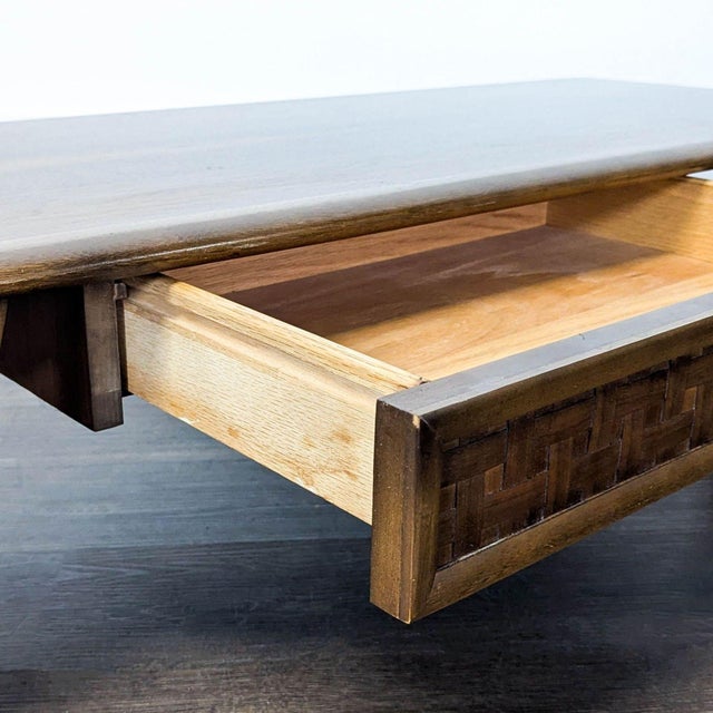 Brown Vintage Lane Perception Surfboard Coffee Table For Sale - Image 8 of 9