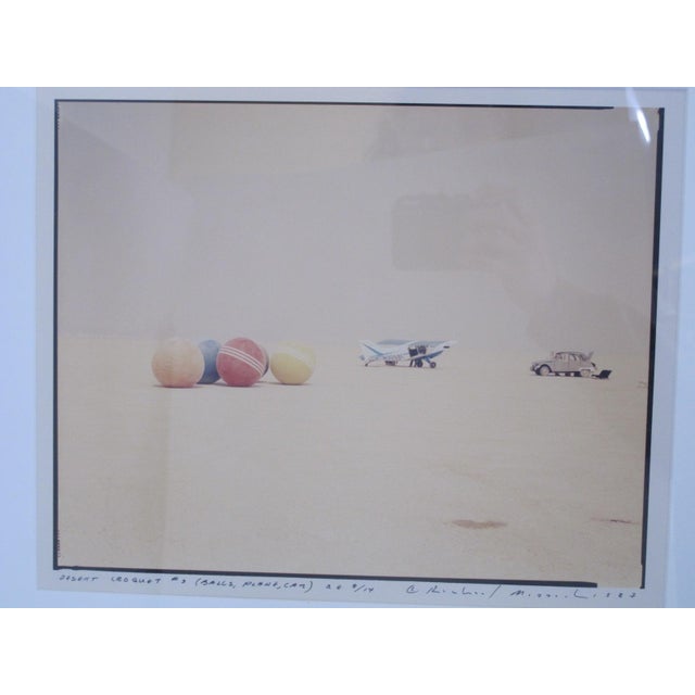 Richard Misrach Signed Limited Edition Burning Man Photograph Desert Croquet #3 For Sale - Image 4 of 12