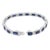 17.85 Ct Blue Sapphire Bracelet in 18 Karat White Gold With Prong Set Diamonds For Sale - Image 9 of 10