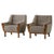 Danish Modern Easy Chairs in Oak & Lambswool by Henning Kjærnulf, 1960s, Set of 2 For Sale - Image 17 of 17