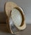 Vintage Laura Biagiotti Round Sculptural Picture Frame ~ Silver and Wicker For Sale - Image 4 of 9