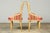 Set of 6 Early 20th Century French Louis XVI Cane Dining Armchairs in Pink Stripe For Sale - Image 16 of 18