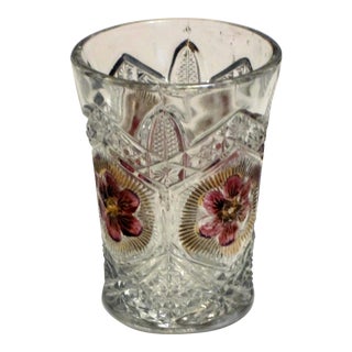 Vintage Lead Glass Tumbler For Sale