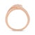 Haus of Brilliance 10K Rose Gold 1/2 Cttw Round-Cut Diamond Intertwined Multi-Loop Cocktail Ring (I-J Color, I1-I2 Clarity) - Size 7 For Sale - Image 4 of 6