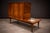 Mid-Century Modern Bar with Side Table in Hardwood & Glass, Branco e Preto, 1950s - Lot 383A For Sale - Image 3 of 14