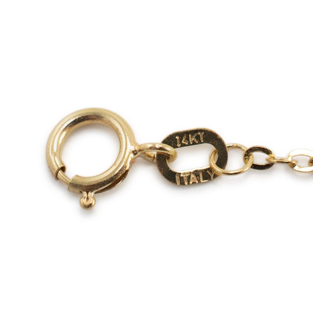 Early 21st Century Ladies 14k Yellow Gold Turquoise Station Chain Necklace For Sale - Image 5 of 6