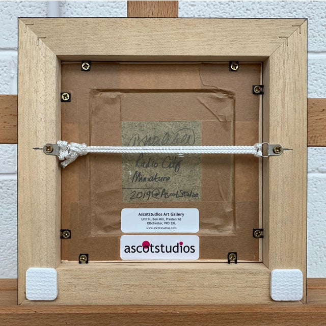Angela Wakefield Miniature Painting Radio City Music Hall New York City by British Urban Artist For Sale - Image 4 of 13