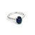 Natural Sapphire Diamond Ring 6.5 14k W Gold 2.35 TCW Certified For Sale In New York - Image 6 of 13