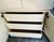 Late 20th Century Contemporary White Painted Raffia-Clad Storage Cabinet Armoire With Adjustable Shelving & Hidden Drawers For Sale In Los Angeles - Image 6 of 9