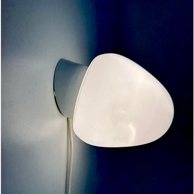 Strawberry Porcelain & Opaline Glass Wall Lamp by Wilhelm Wagenfeld for Lidner, Germany, 1950s For Sale - Image 16 of 16