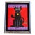 1997 Framed Original Acrylic Cat Painting by New Orleans Artist Richard Lewis For Sale