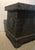 20th Century Leather/Wood Studded Metal Trunk/Side Table For Sale - Image 9 of 12