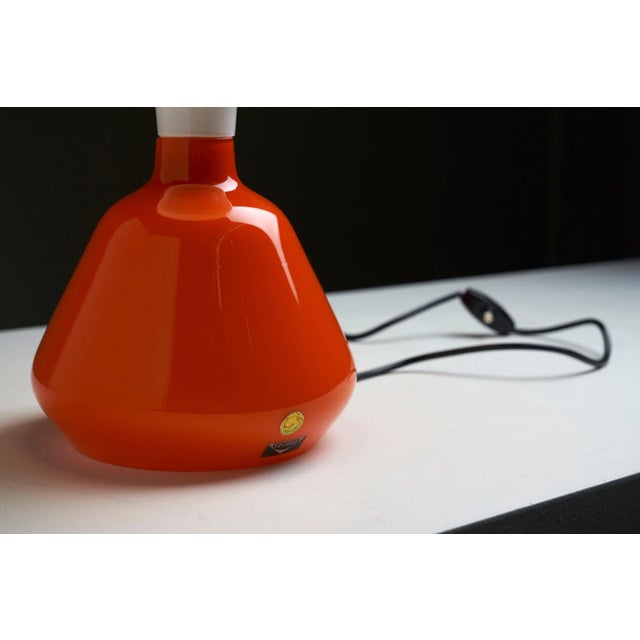 Double Glass Table Lamp attributed to Peter Pelzel for Vistosi, 1962 For Sale - Image 9 of 10