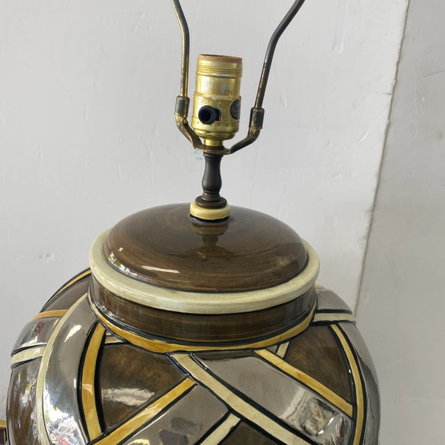 Large 1970s Ceramic Table Lamp For Sale In Miami - Image 6 of 9