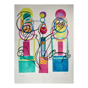 Ruth Leaf Circus Series C C. 1990 Original Print