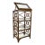 1980s Vintage Hollywood Regency Contemporary Target Design Etagere Display Case, After McGuire For Sale
