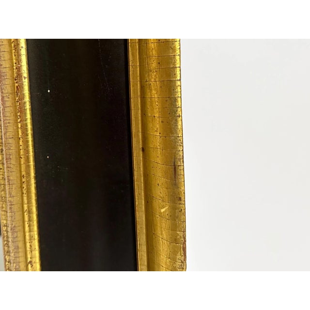 Black 1890's Antique American Empire Style Mahogany and Gilt Mirror For Sale - Image 8 of 10