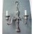 American 1900s Silverplated Bronze, Double-Branch Wall Sconces With Finely Chased Low Relief Details Throughout. Maker Is e.f. Caldwell, New - a Pair For Sale - Image 3 of 7