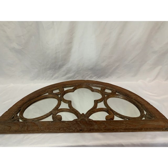 Ornate Segmented Arch Wall Mirror For Sale - Image 9 of 11
