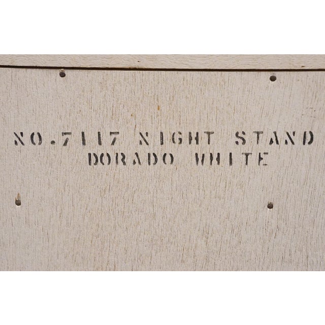 Unique Furniture Italian Mediterranean Style Hollywood Regency 26" Cabinet Nightstand 7117 - Dorado White Finish For Sale - Image 13 of 13
