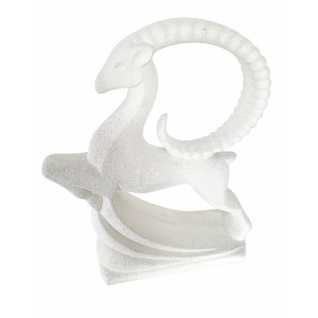 Mid 20th Century Art Deco Style Leaping Gazelle Sculpture by Royal Haeger For Sale - Image 11 of 11