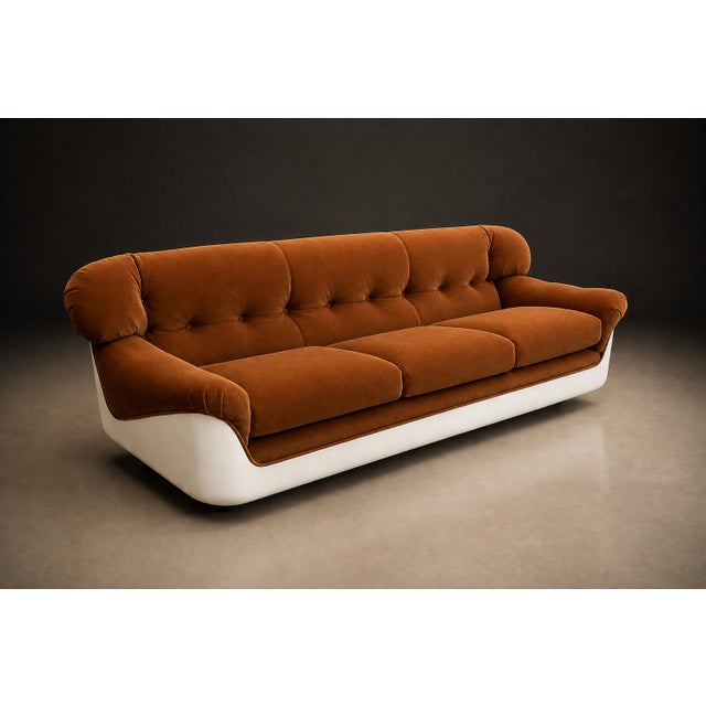 Brazilian Modern “Vip” Sofa in Fiberglass & Mohair by Jorge Zalszupin, 1973 For Sale - Image 14 of 16
