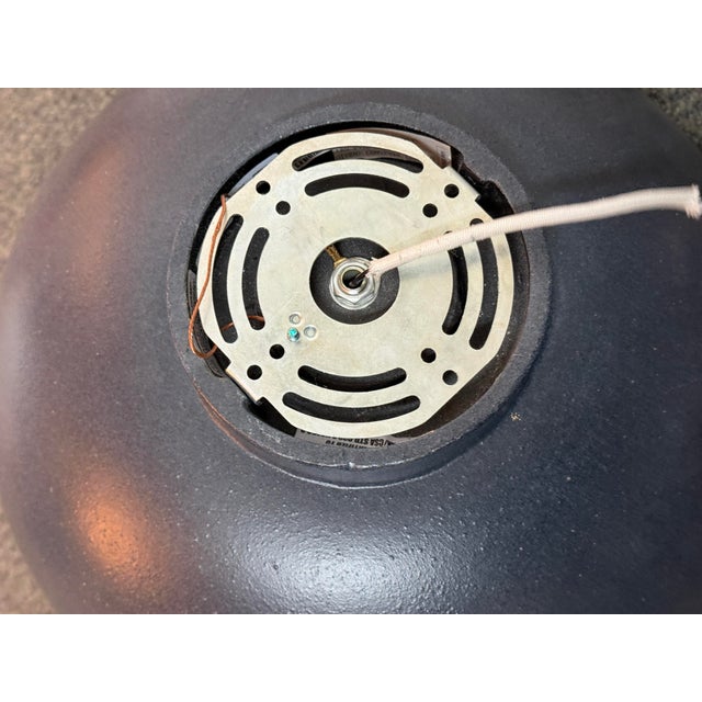 Generation Brands Generation Lighting Black Ceramic Dome Flush Mount Lighting For Sale - Image 4 of 12