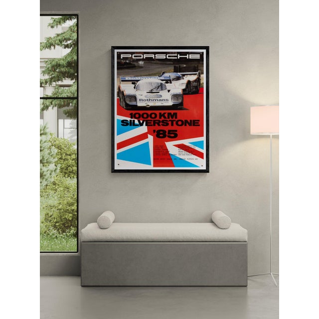 1000km silverstone – 1985 – original vintage motorsport poster by gruppe c – 1980s racing – 102x76 cm the piece this...
