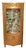 Louis XVI Style Lacquered and Gilded Corner Display Cabinet, 1920s For Sale