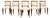 Set of 6 French Art Deco Walnut Dining Chairs in Ivory Ribbed Upholstery, 1930s For Sale