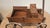 Folk Art Vintage Hand Crafted Decorative Oak Pull Toy Wagon For Sale - Image 3 of 9