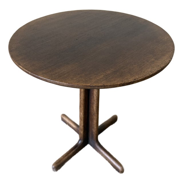 Leslie Round Table Vintage Oak For Sale