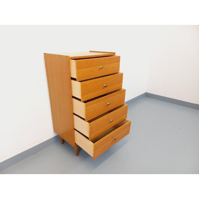 Vintage Oak Chest of Drawers, 1960s For Sale - Image 6 of 18