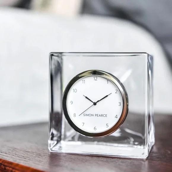 Simon Pearce Handmade Woodbury Glass Clock Handmade using SP’s signature glassblowing techniques. Materials : Lead-free...