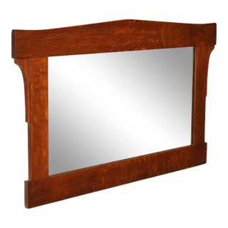 L. & J.G. Stickley Arts And Crafts Oak Wall Mirror For Sale