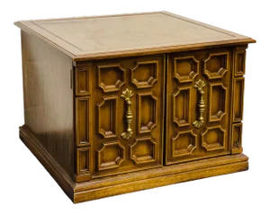 Vintage Hollywood Regency Wooden Side Table
