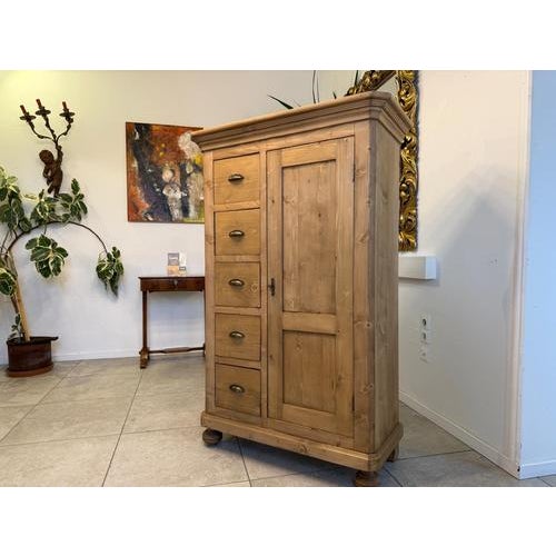 Rustic Farmhouse Bread Cabinet For Sale - Image 4 of 12