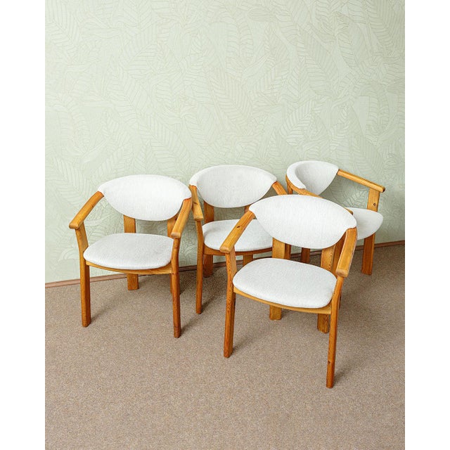 Vintage Dining Chairs in Pine, 1980s, Set of 4 For Sale - Image 9 of 9