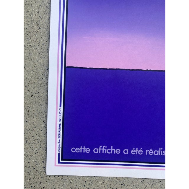 1990s Vintage 1992 Michel Granger "Le Trac" for "Equinoxe, Jean Michel Jarre" Serigraph For Sale - Image 5 of 9