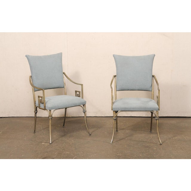 Mid 20th Century Set of 4 French Vintage Dining Chairs For Sale - Image 5 of 11