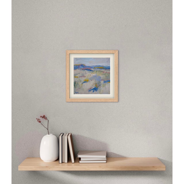 Beige Desert Landscape Contemporary Southwest Oil Painting For Sale - Image 8 of 11