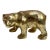 Vintage Solid Brass Bear Statue For Sale