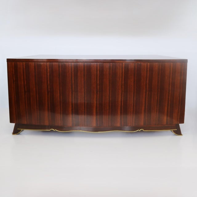 Wood 1940s Fine Art Deco Desk Attributed to Jules Leleu For Sale - Image 7 of 18
