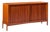 Dux Style Mid Century Walnut Tambour Door Credenza For Sale