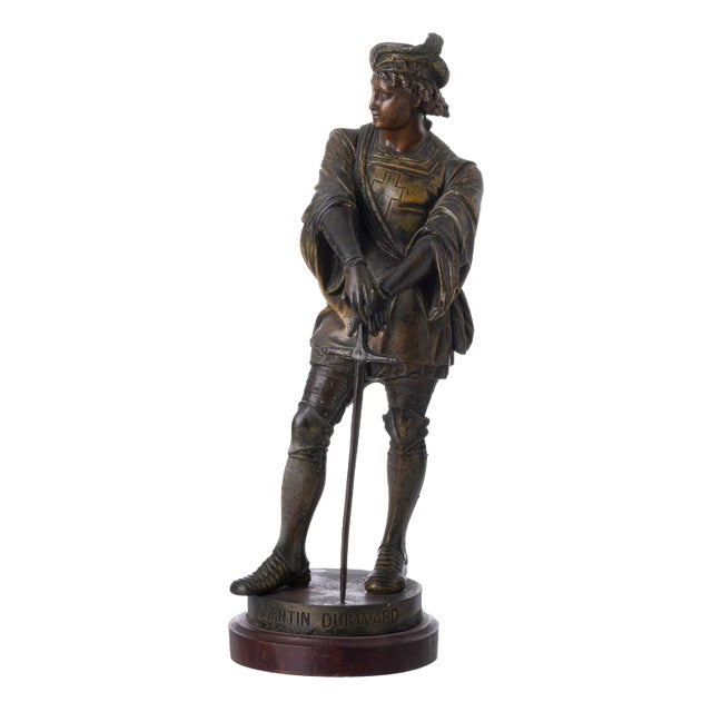 Quetin Durward, Sculpture of Knight, 20th Century, Metal For Sale