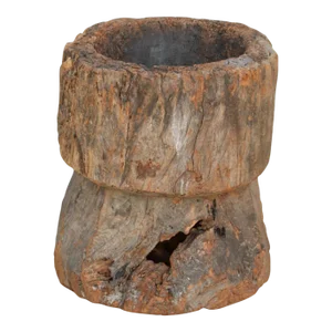 Antique Semi Fossilized Tribal Mortar